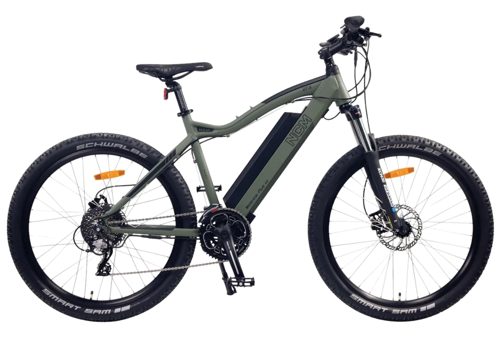 NCM Moscow Plus e-mountain bike, part of our fleet
